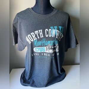 North Conway New Hampshire Blue T-shirt Size Large